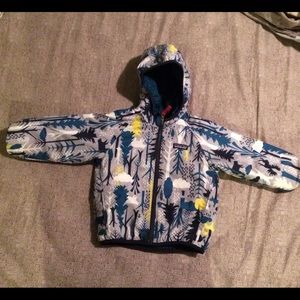 Patagonia toddler reversible puff ball jacket